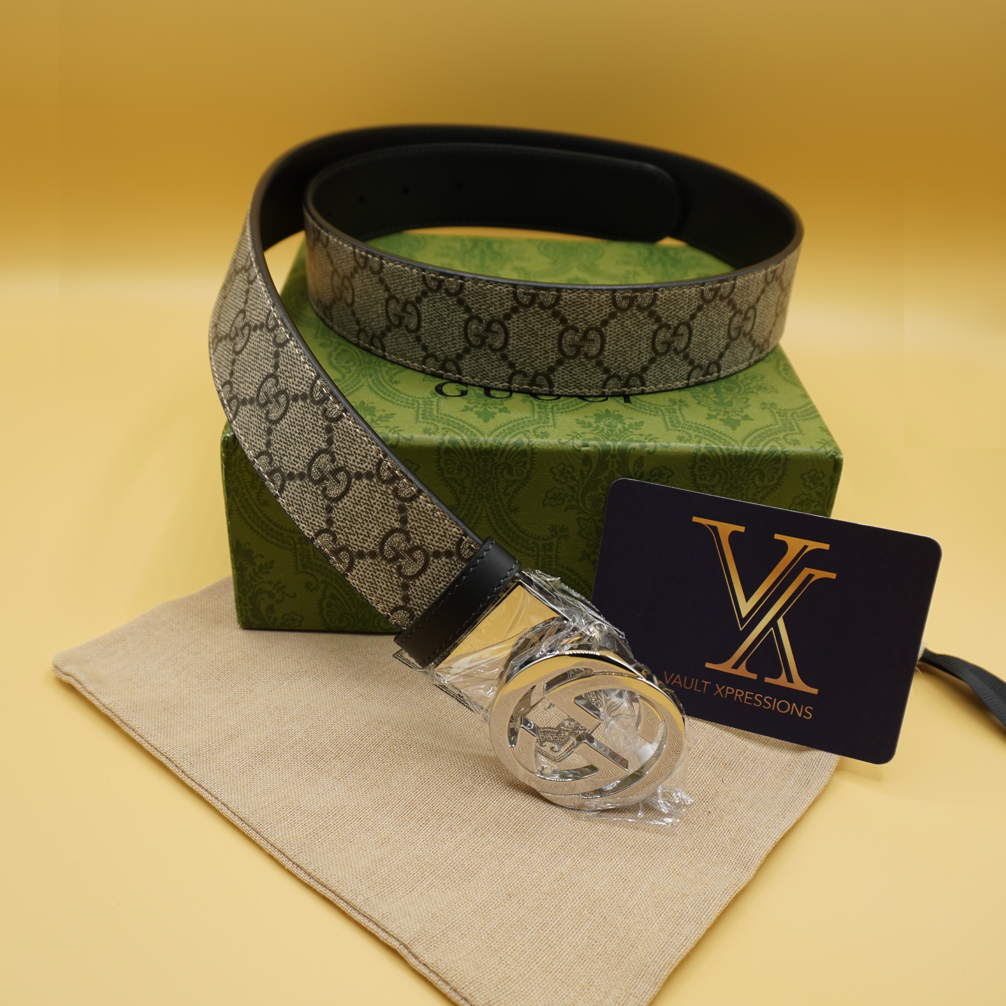 Reversible belt with Interlocking G buckle | Gucci