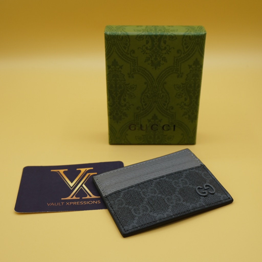 Gucci Grey trim GG card case