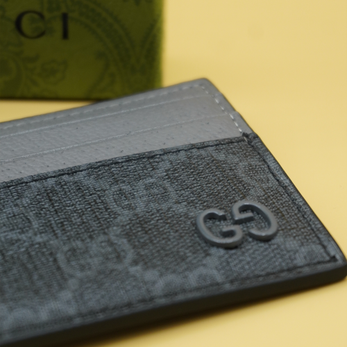 Gucci Grey trim GG card case