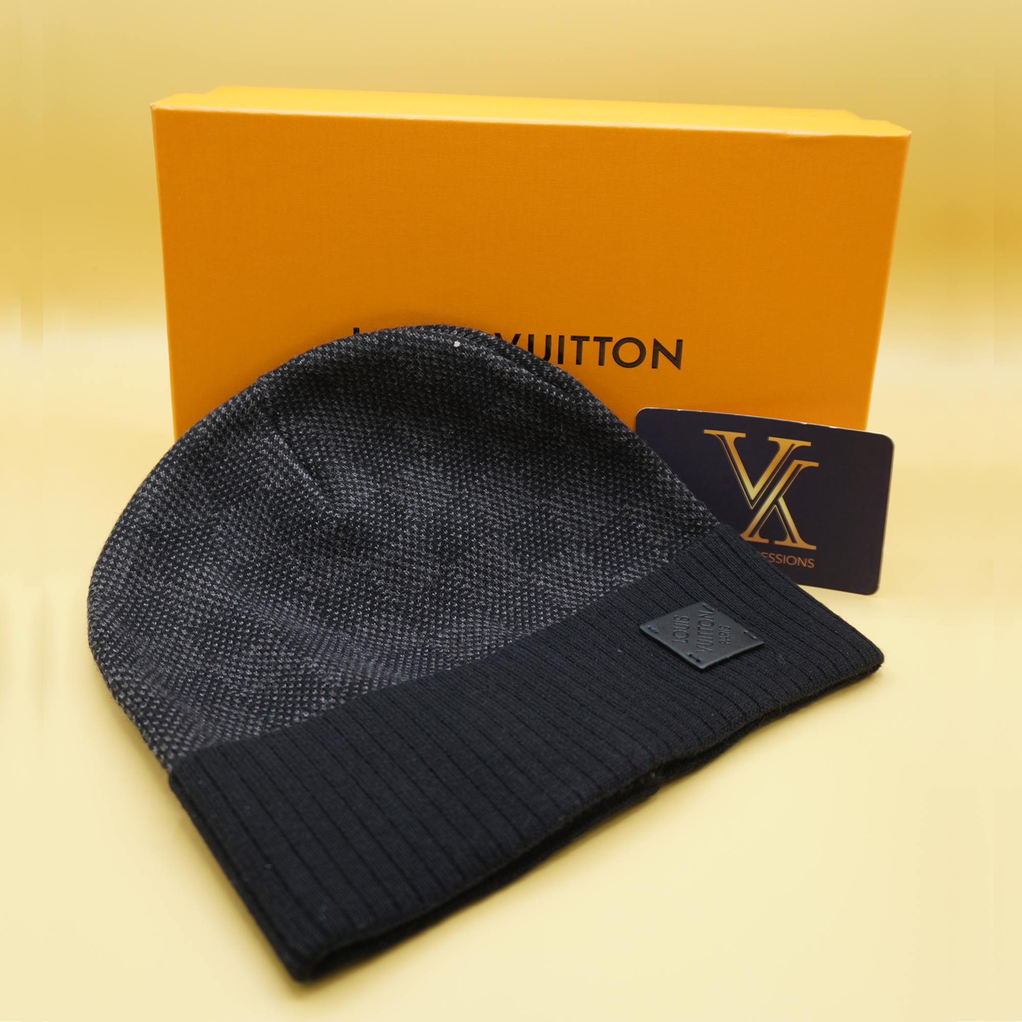 Louis Vuitton Néo Petit Damier Beanie (Anthracite)