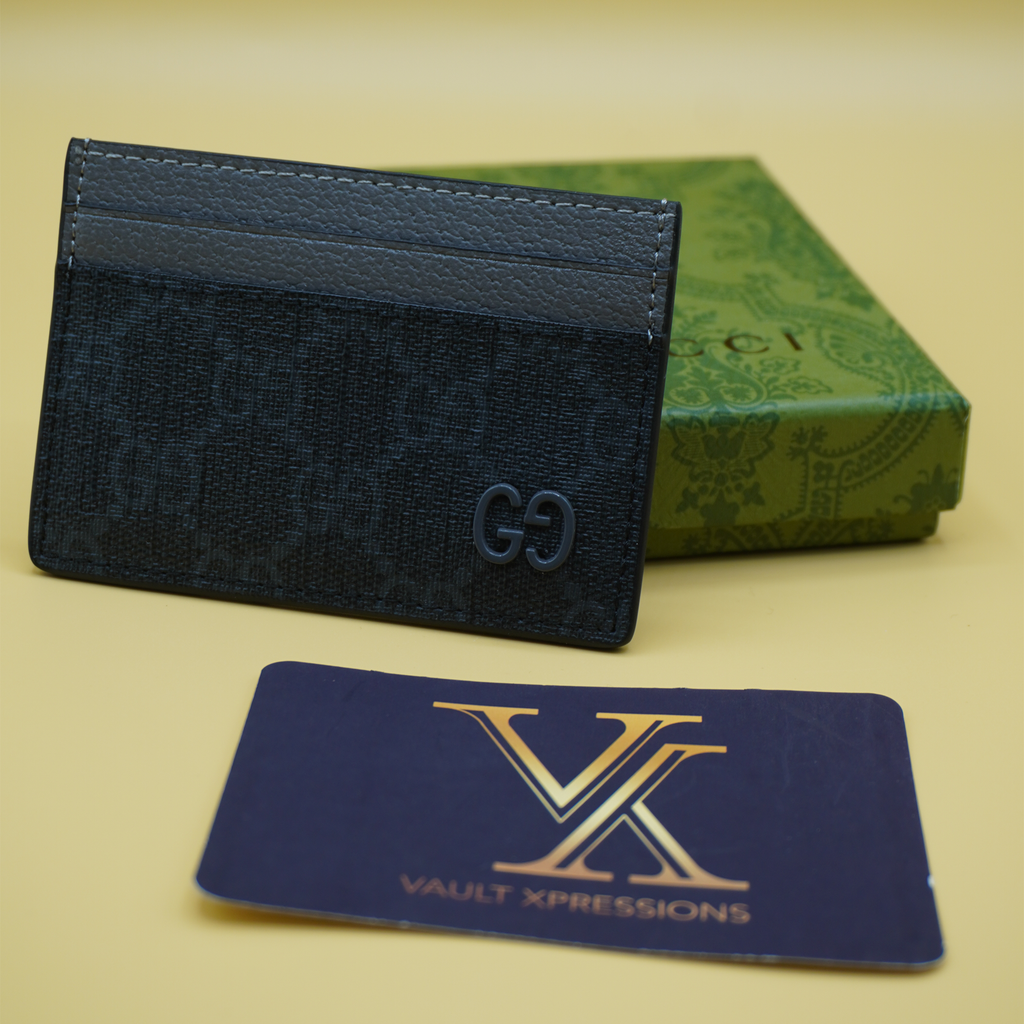 Gucci Grey trim GG card case