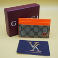 Gucci Orange trim GG card case